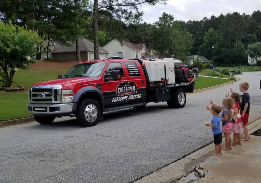 Cleaning Truck of Curb Appeal Professionals
