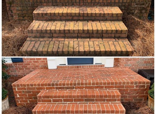 improvement after brick cleaning services